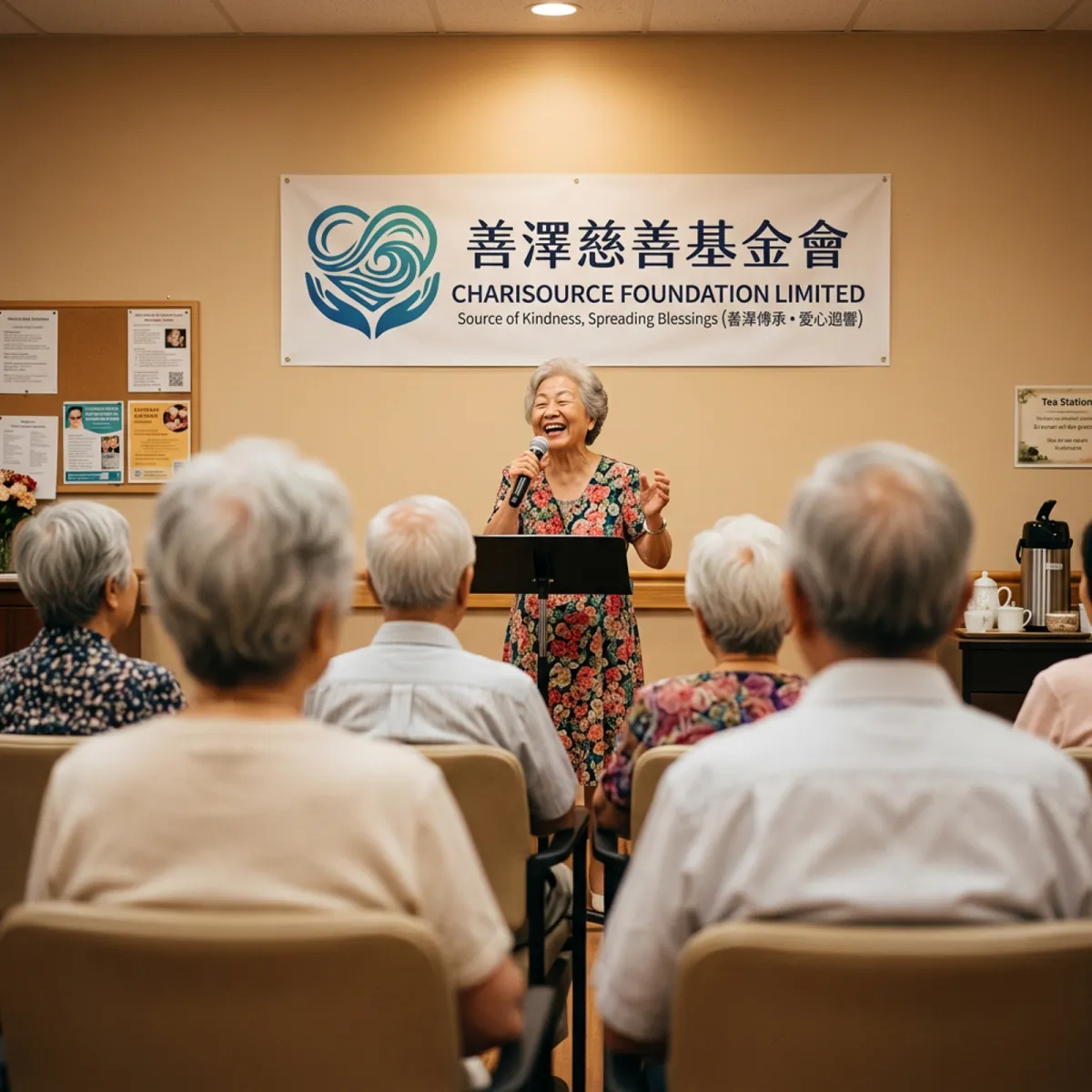社區康樂活動現場，居民參與互動遊戲